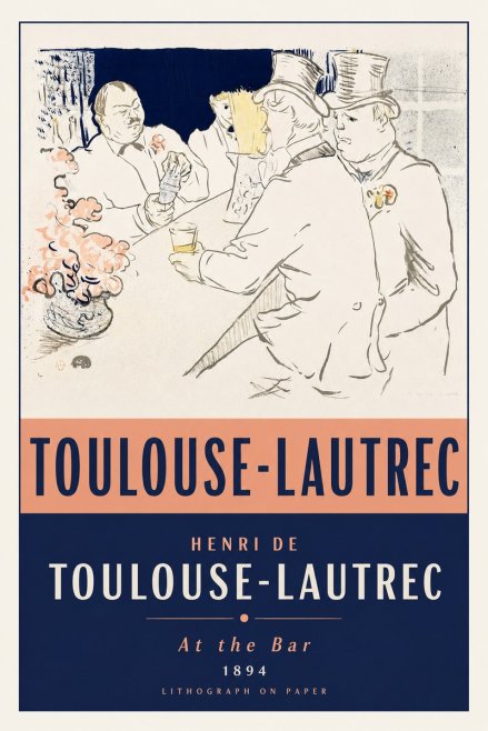 Toulouse-Lautrec At the Bar No2 - Poster