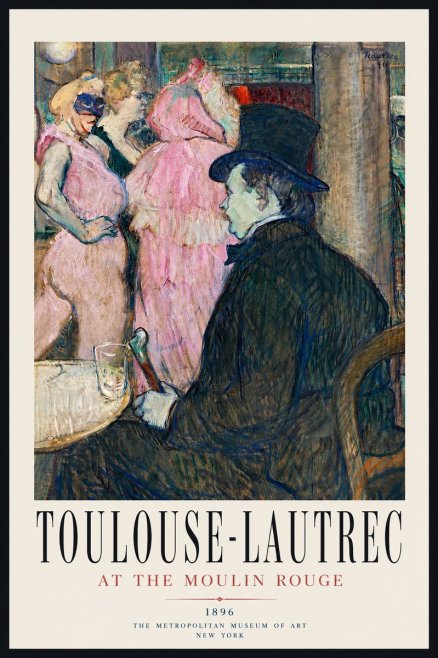 Toulouse-Lautrec At the Moulin Rouge VIII No3 - Poster