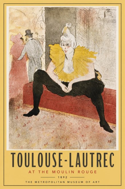 Toulouse-Lautrec At the Moulin Rouge X No4 - Poster