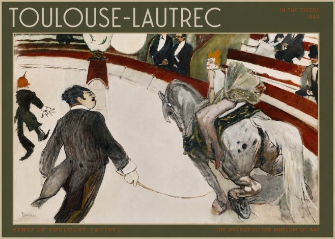 Toulouse-Lautrec In the Circus No5 - Poster