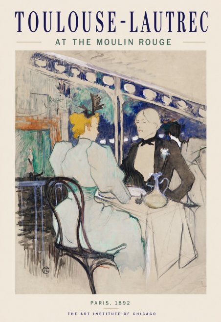 Toulouse-Lautrec At the Moulin Rouge XI No1 - Poster