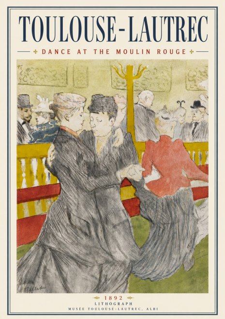 Toulouse-Lautrec Dance at the Moulin Rouge No6 - Poster