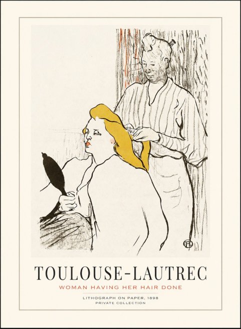 Toulouse-Lautrec Woman Having Her Hair Done No1 - Poster
