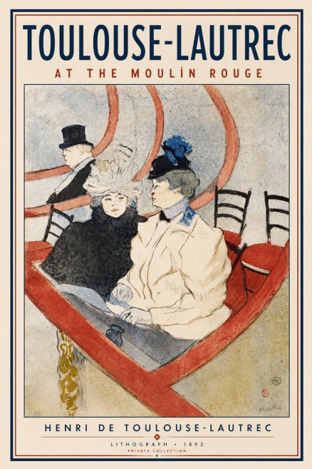 Toulouse-Lautrec At the Moulin Rouge XVI No3 - Poster