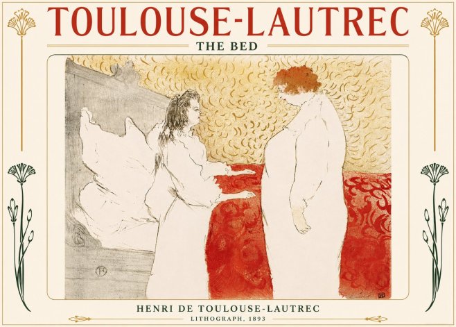 Toulouse-Lautrec The Bed No5 - Poster