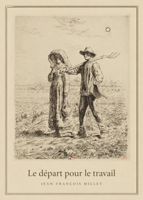 Jean-François Millet Le Départ Pour Le Travail II No4 - Poster
