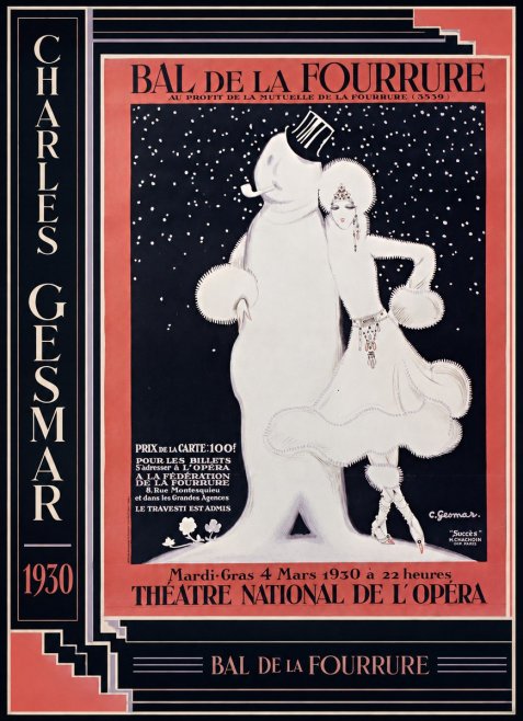 Charles Gesmar Bal De La Fourrure I No2 - Poster