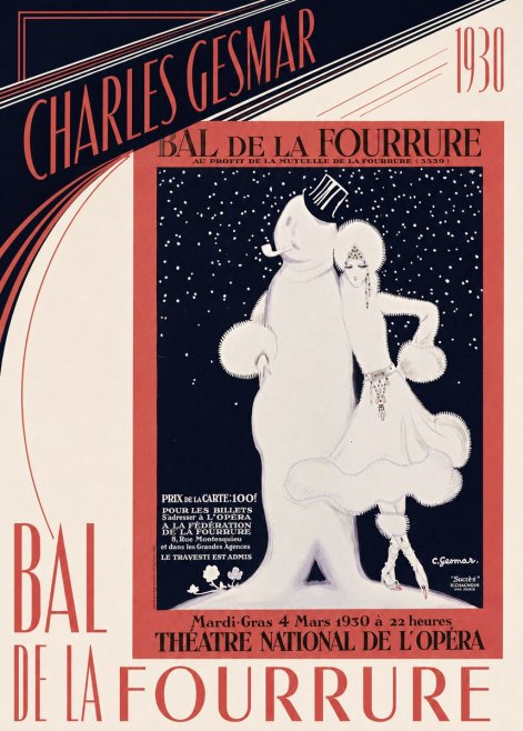Charles Gesmar Bal De La Fourrure I No5 - Poster