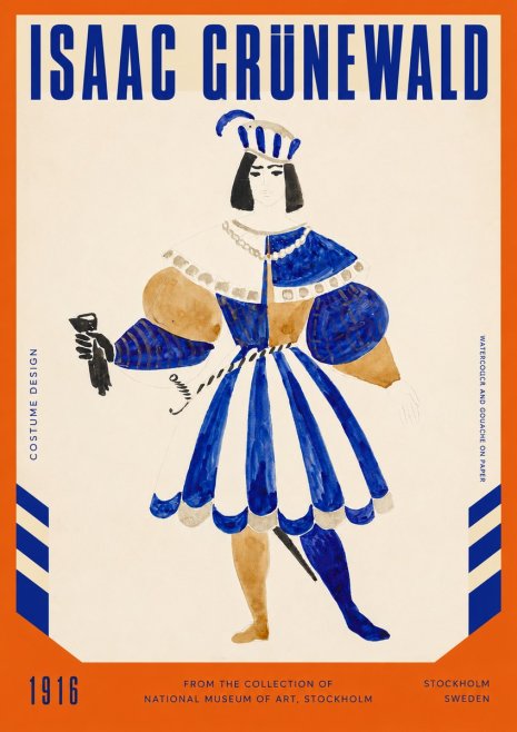 Isaac Grünewald Costume Design III No2 - Poster