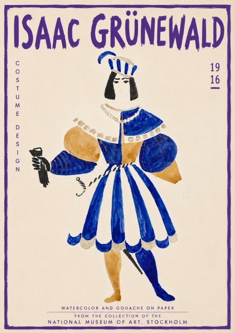 Isaac Grünewald Costume Design III No6 - Poster