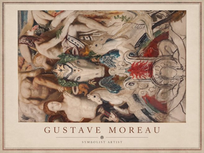 Gustave Moreau Mythological Composition No1 - Poster