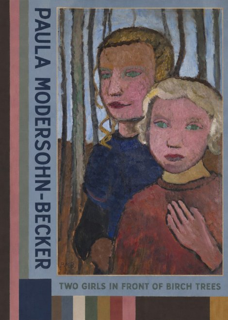 Paula Modersohn-Becker Two Girls in Front of Birch Trees No2 - Poster