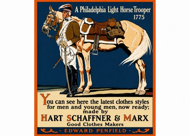 Edward Penfield A Philadelphia Light Horse Trooper 1775 No2 - Poster