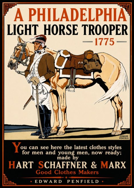 Edward Penfield A Philadelphia Light Horse Trooper 1775 No6 - Poster
