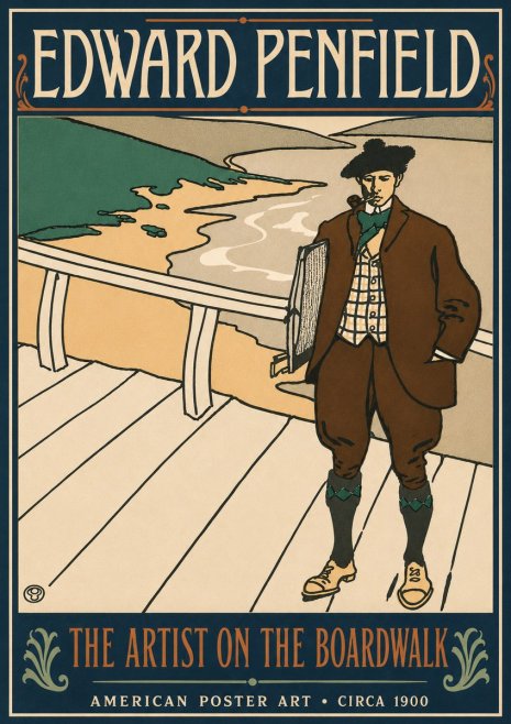 Edward Penfield The Artist on the Boardwalk No5 - Poster
