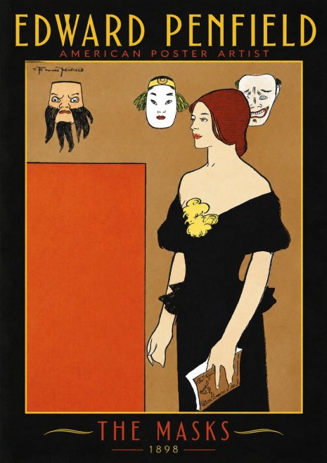 Edward Penfield The Masks No2 - Poster