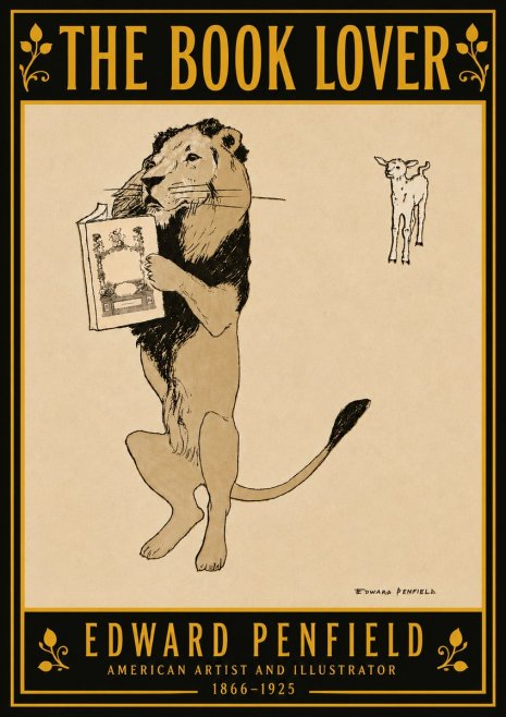 Edward Penfield The Book Lover No5 - Poster