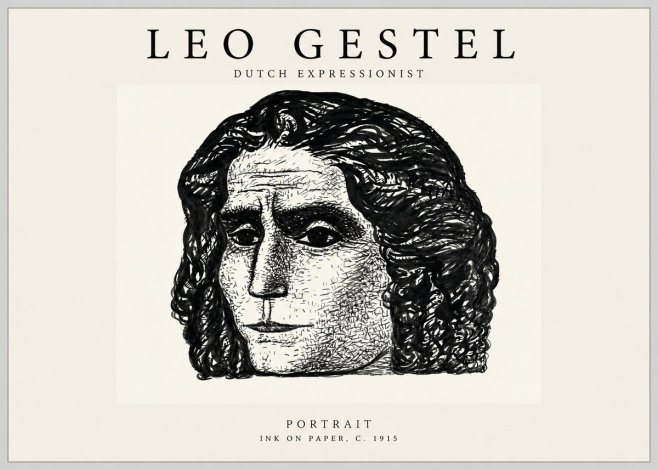 Leo Gestel Portrait No1 - Poster