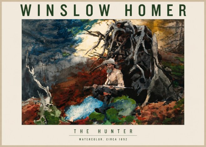 Winslow Homer The Hunter No5 - Poster