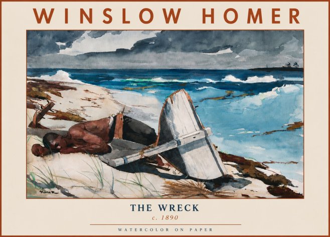 Winslow Homer The Wreck No6 - Poster