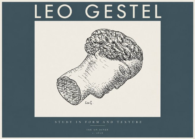 Leo Gestel Study in Form and Texture No2 - Poster