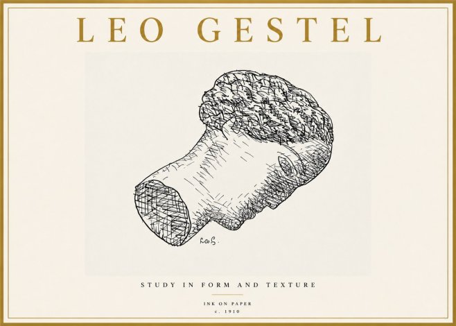Leo Gestel Study in Form and Texture No5 - Poster