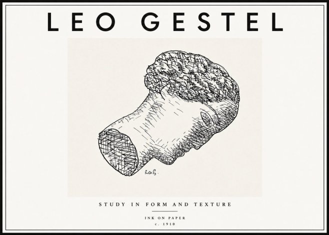 Leo Gestel Study in Form and Texture No6 - Poster
