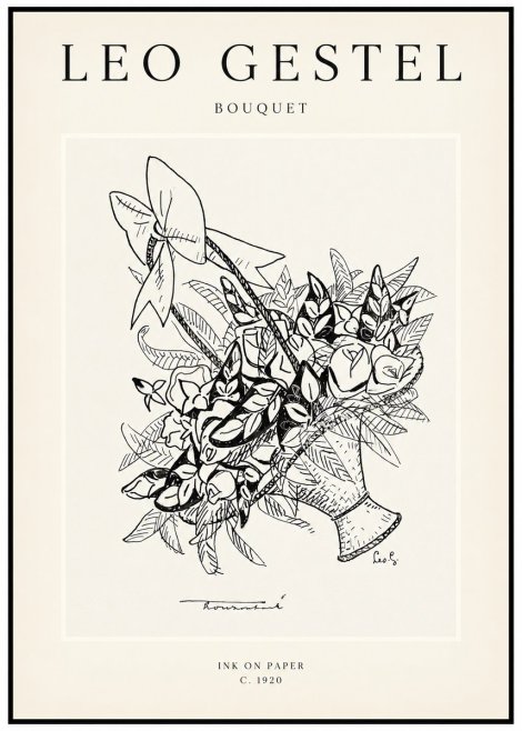 Leo Gestel Bouquet No1 - Poster