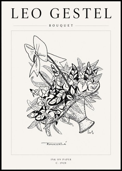 Leo Gestel Bouquet No4 - Poster