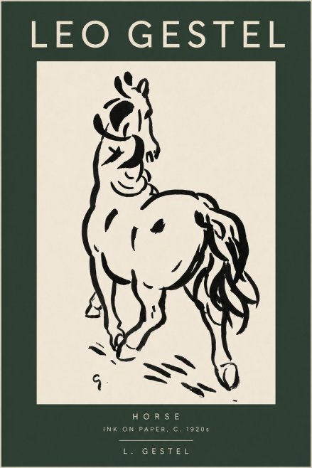 Leo Gestel Horse No2 - Poster