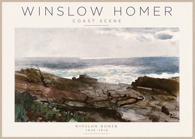 Winslow Homer Coast Scene No3 - Poster