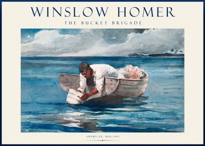 Winslow Homer The Bucket Brigade No1 - Poster