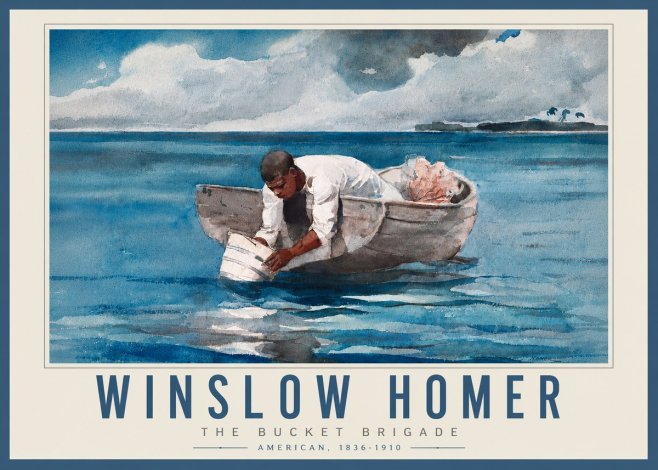Winslow Homer The Bucket Brigade No4 - Poster