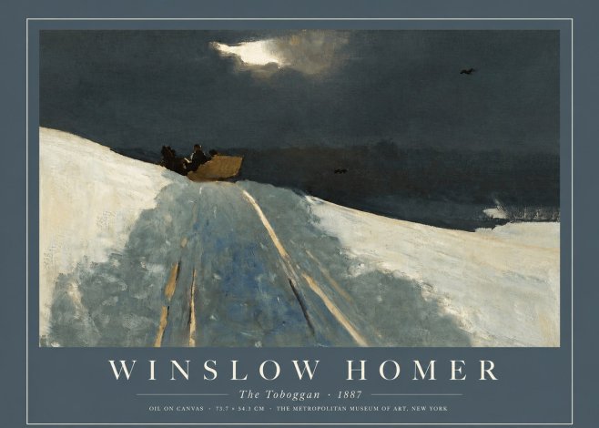 Winslow Homer The Toboggan No2 - Poster