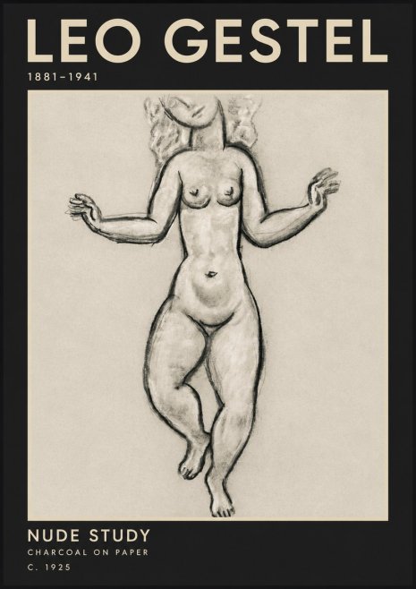 Leo Gestel Nude Study No3 - Poster