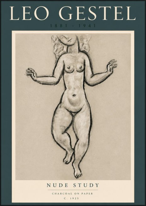 Leo Gestel Nude Study No4 - Poster