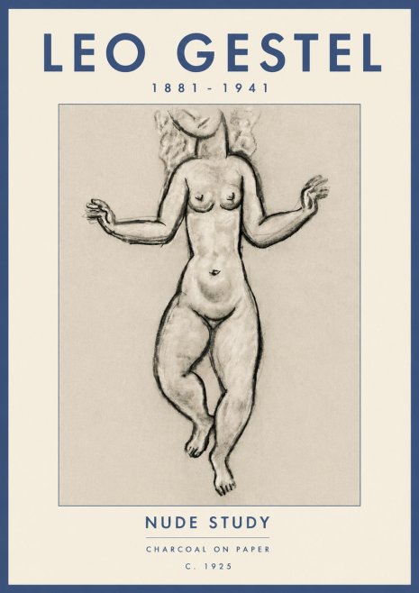Leo Gestel Nude Study No6 - Poster