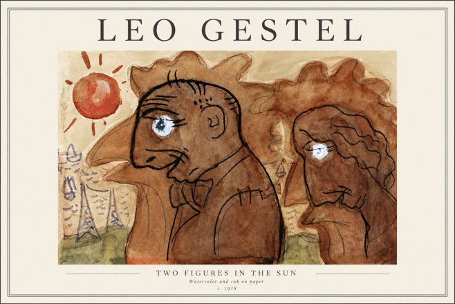 Leo Gestel Two Figures in the Sun No4 - Poster