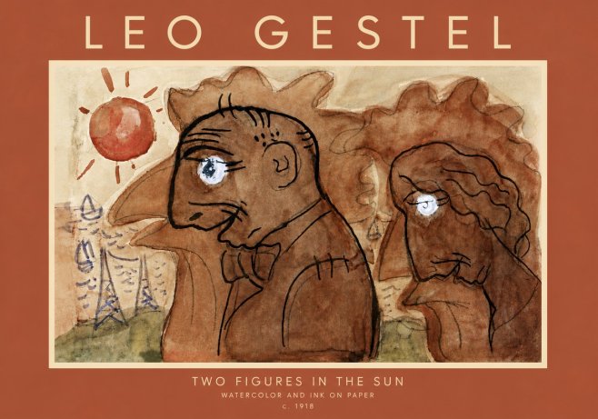 Leo Gestel Two Figures in the Sun No5 - Poster