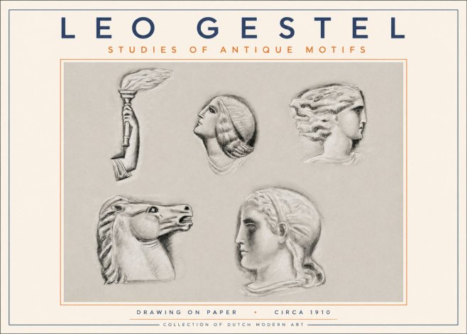 Leo Gestel Studies of Antique Motifs No3 - Poster