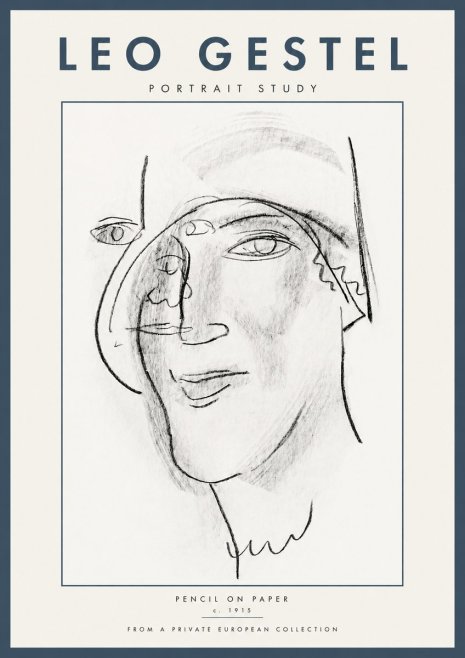 Leo Gestel Portrait Study II No5 - Poster