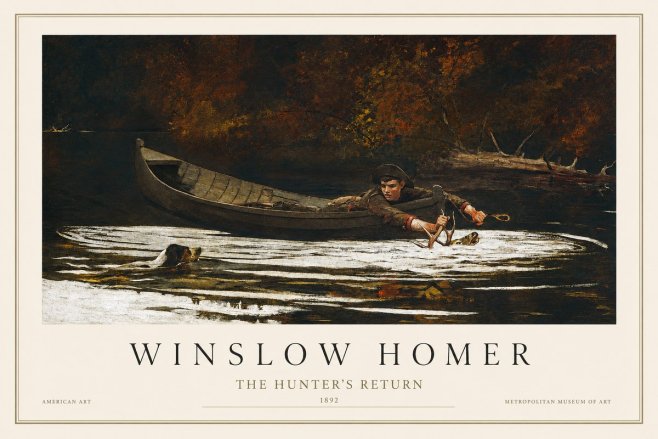 Winslow Homer The Hunter's Return No1 - Poster