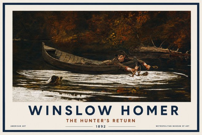 Winslow Homer The Hunter's Return No4 - Poster