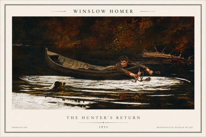 Winslow Homer The Hunter's Return No5 - Poster