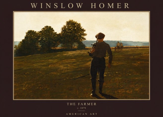 Winslow Homer The Farmer No2 - Poster
