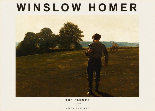 Winslow Homer The Farmer No3 - Poster