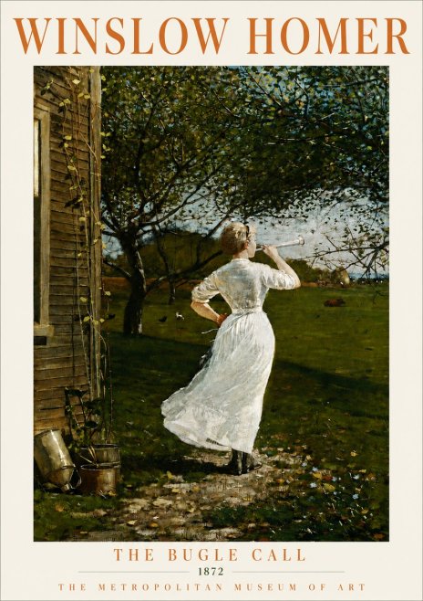 Winslow Homer The Bugle Call No4 - Poster