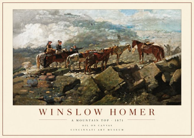 Winslow Homer A Mountain Top No6 - Poster