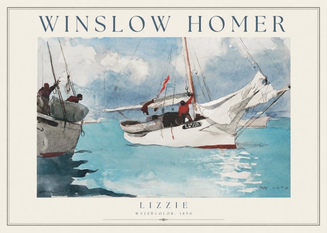 Winslow Homer Lizzie No1 - Poster