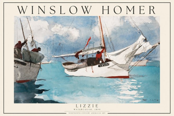 Winslow Homer Lizzie No3 - Poster